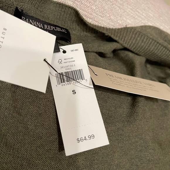 Banana Republic S Green Cardigan (NEW) - Picture 10 of 15